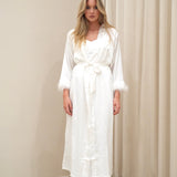 Ensemble satin luxe bridal blanc