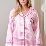 Pyjama satin rayé