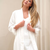 Ensemble satin luxe bridal blanc
